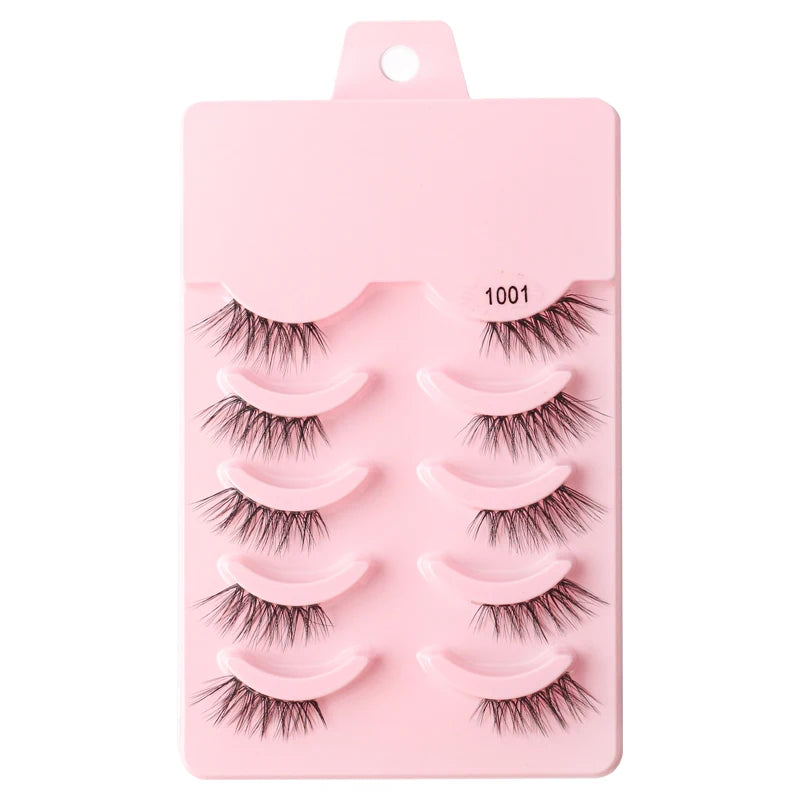 YSDO Half Eyelashes 3/5/10 Half Lashes Soft Natural Cat Eye Lashes Makeup Tool Extension Fluffy Faux Cils maquiagem Half Lashes