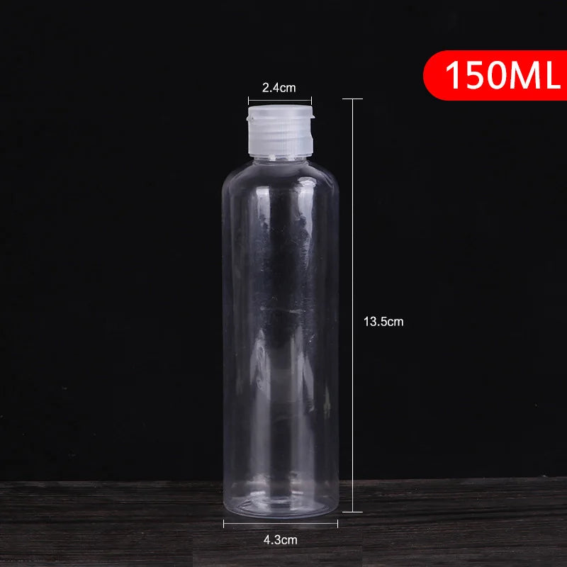 5-250ml Mini Refillable Makeup Cosmetic Face Cream Pot Bottle Plastic clear Empty Make Up Container Bottle Travel Kit Accessorie