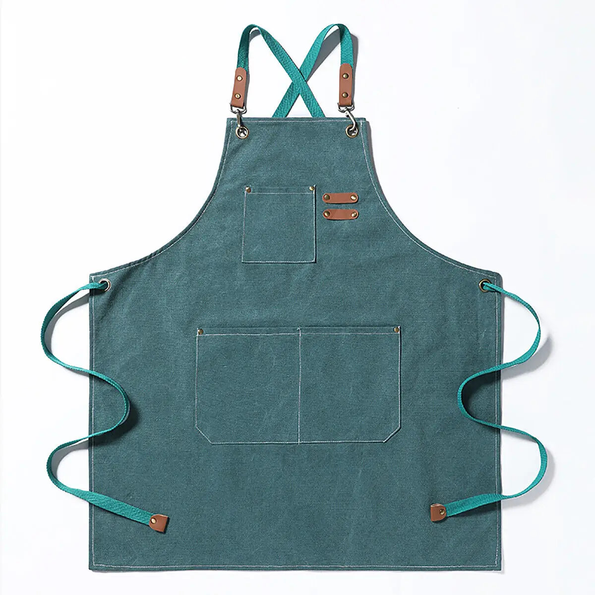 High Brand Men Women Thick Canvas Denim Bib Apron Kitchen Cooking Workshop Heavy Work Apron Home Kitchen Accessories