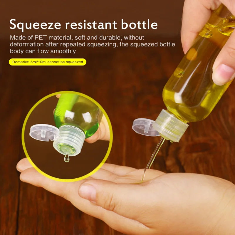 5-250ml Mini Refillable Makeup Cosmetic Face Cream Pot Bottle Plastic clear Empty Make Up Container Bottle Travel Kit Accessorie