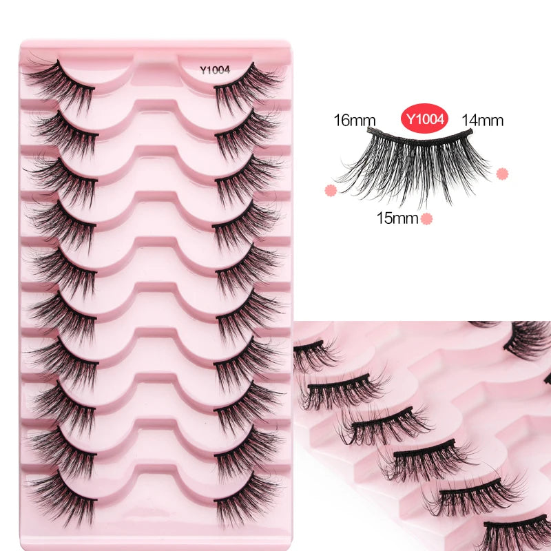 YSDO Half Eyelashes 3/5/10 Half Lashes Soft Natural Cat Eye Lashes Makeup Tool Extension Fluffy Faux Cils maquiagem Half Lashes