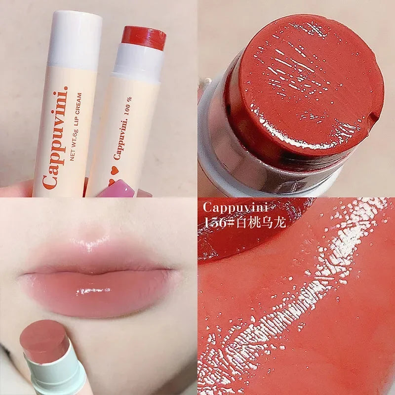 Rose Tea Lip Balm Lipstick Moisturizing Anti-dry Lip Care Cosmetics Anti-cracking Lipstick Colored Hydrating Lip Tinted Makeup
