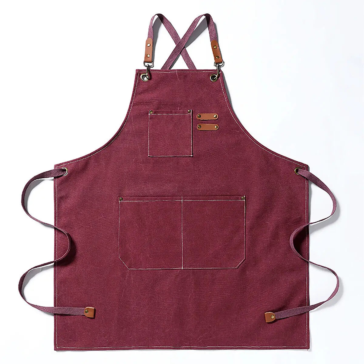 High Brand Men Women Thick Canvas Denim Bib Apron Kitchen Cooking Workshop Heavy Work Apron Home Kitchen Accessories