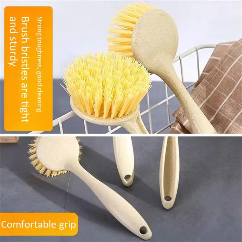Long Handle Pot Brush Dish Bowl Washing Cleaning Brush Soap Dispenser Kitchen Sink Scrubber Automatic Sponge Dishwasher Brush