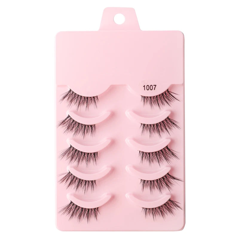 YSDO Half Eyelashes 3/5/10 Half Lashes Soft Natural Cat Eye Lashes Makeup Tool Extension Fluffy Faux Cils maquiagem Half Lashes