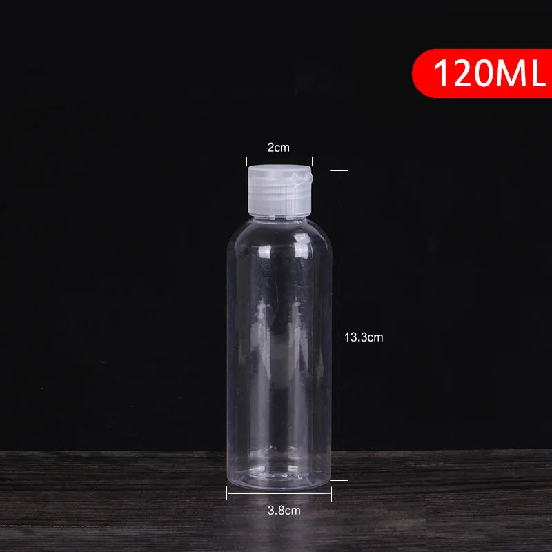 5-250ml Mini Refillable Makeup Cosmetic Face Cream Pot Bottle Plastic clear Empty Make Up Container Bottle Travel Kit Accessorie