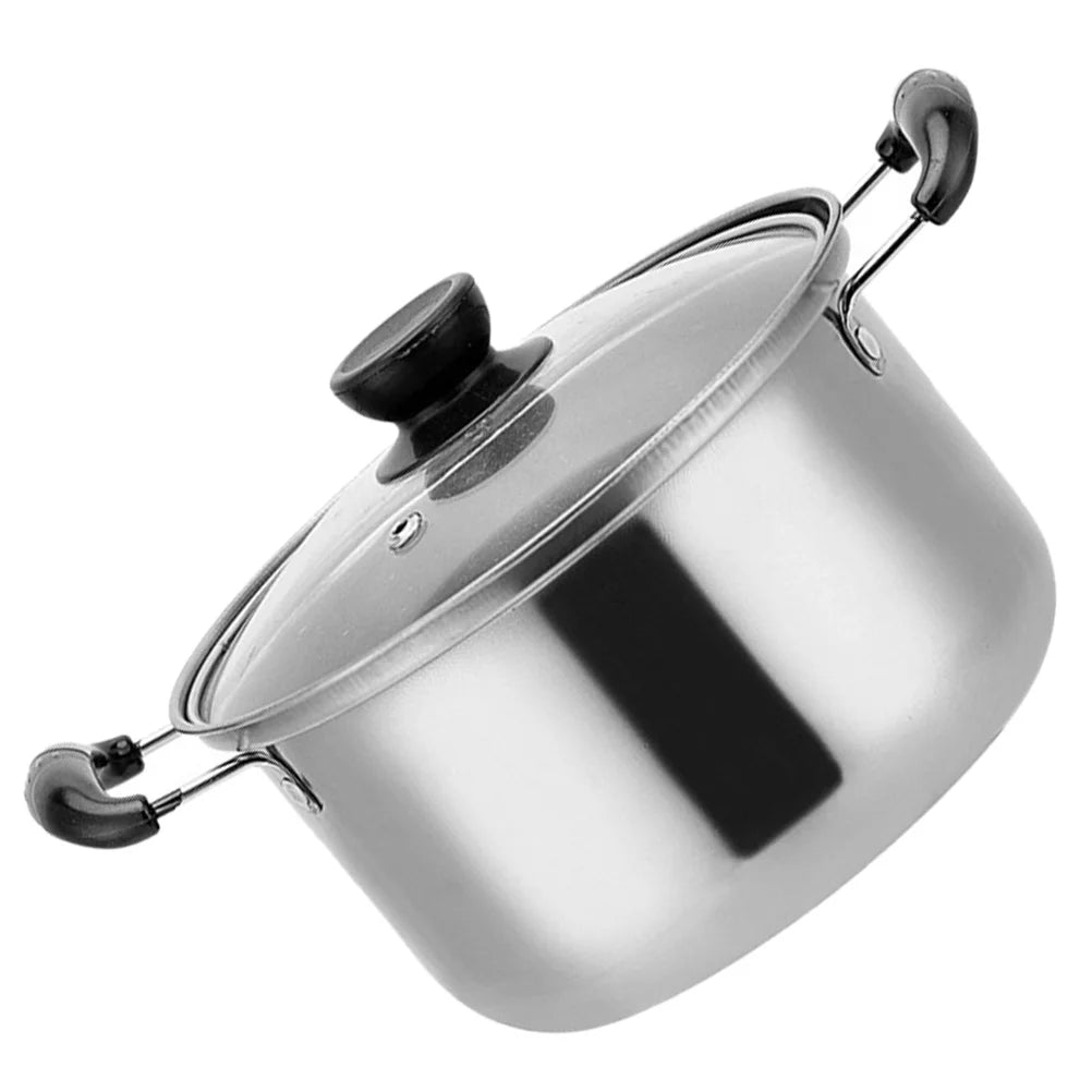 Pot Stainless Cooking Steel Soup Lid Stock Pasta Pan Kitchen Saucepan Cookware Stew Steamer Noodle Stockpot Boiling Noodles