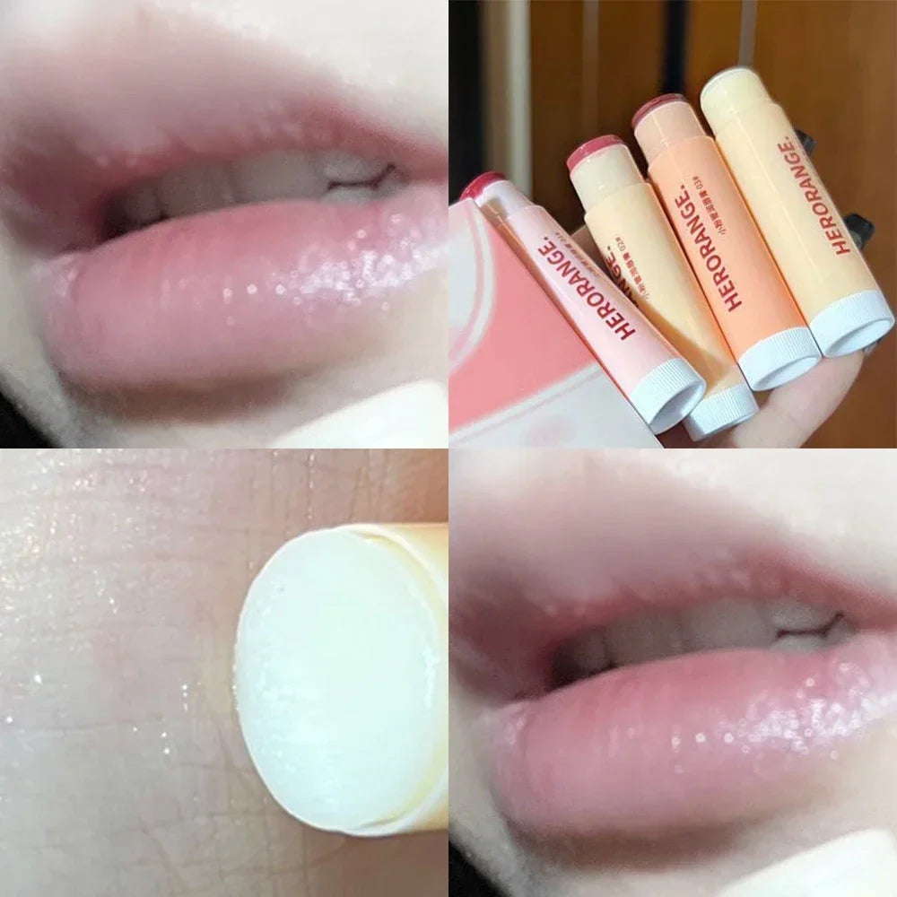 Rose Tea Lip Balm Lipstick Moisturizing Anti-dry Lip Care Cosmetics Anti-cracking Lipstick Colored Hydrating Lip Tinted Makeup
