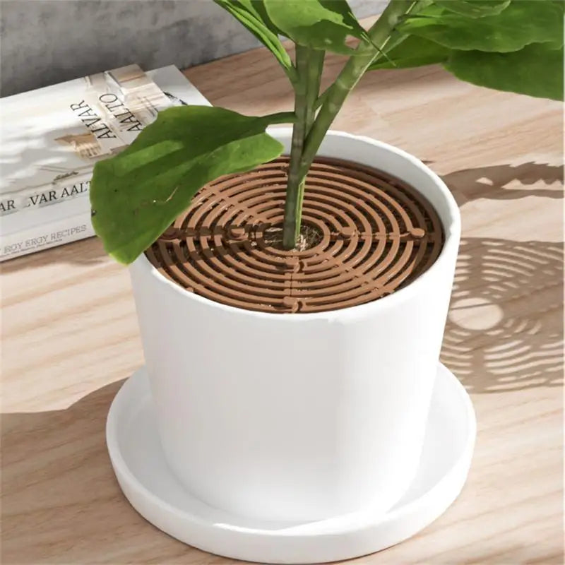 Plant Pot Soil Guard With Nails Plant Pot Grid Flower Pot Cover Baby
