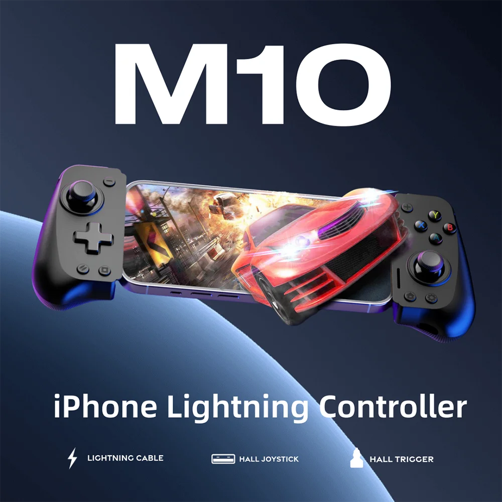 EasySMX M10 Lightning Mobile Phone Controller for iPhone, Arcade, PS