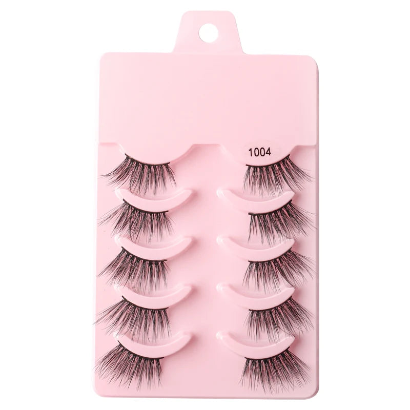YSDO Half Eyelashes 3/5/10 Half Lashes Soft Natural Cat Eye Lashes Makeup Tool Extension Fluffy Faux Cils maquiagem Half Lashes