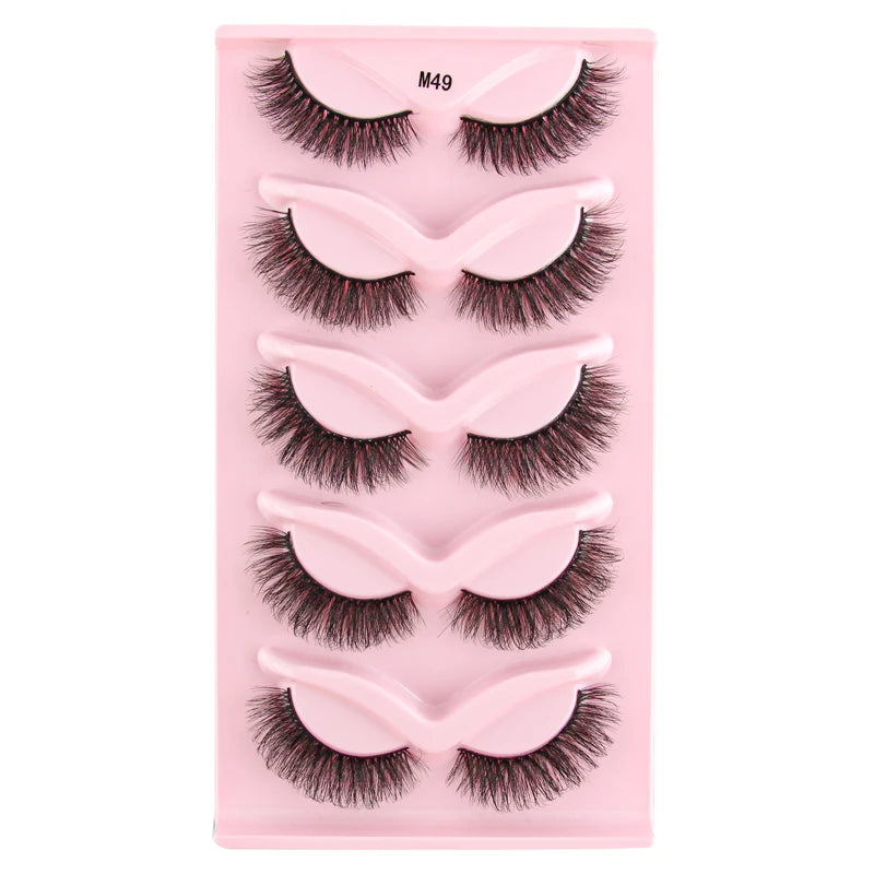 YSDO Half Eyelashes 3/5/10 Half Lashes Soft Natural Cat Eye Lashes Makeup Tool Extension Fluffy Faux Cils maquiagem Half Lashes