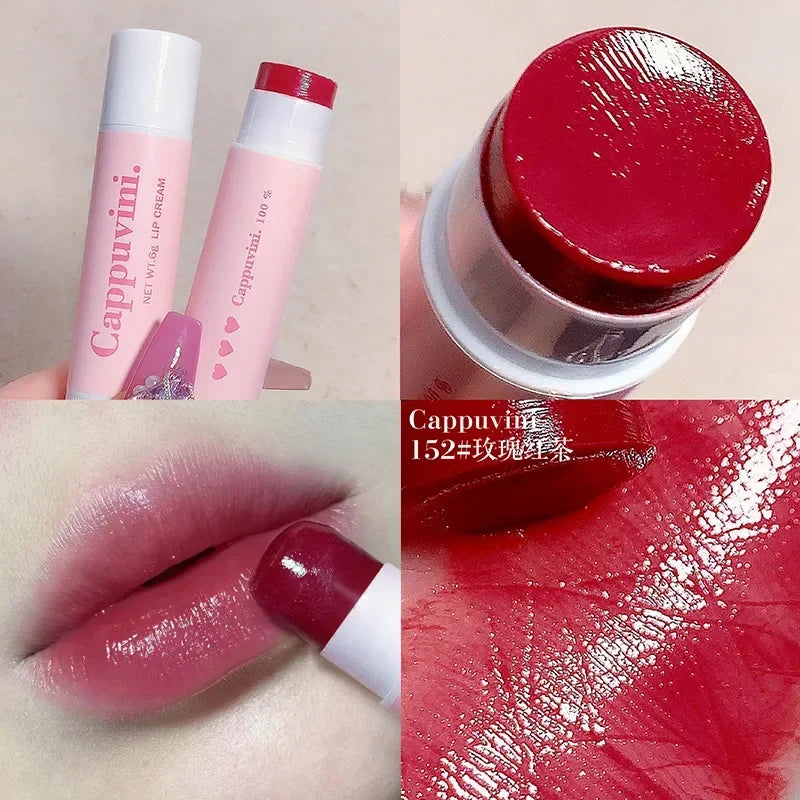 Rose Tea Lip Balm Lipstick Moisturizing Anti-dry Lip Care Cosmetics Anti-cracking Lipstick Colored Hydrating Lip Tinted Makeup
