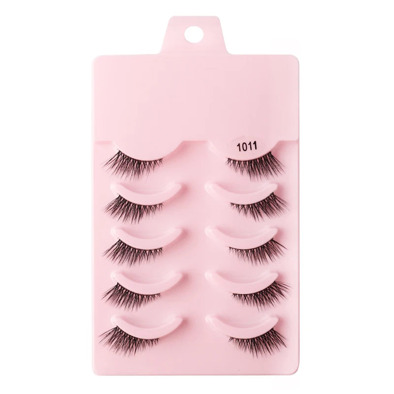 YSDO Half Eyelashes 3/5/10 Half Lashes Soft Natural Cat Eye Lashes Makeup Tool Extension Fluffy Faux Cils maquiagem Half Lashes