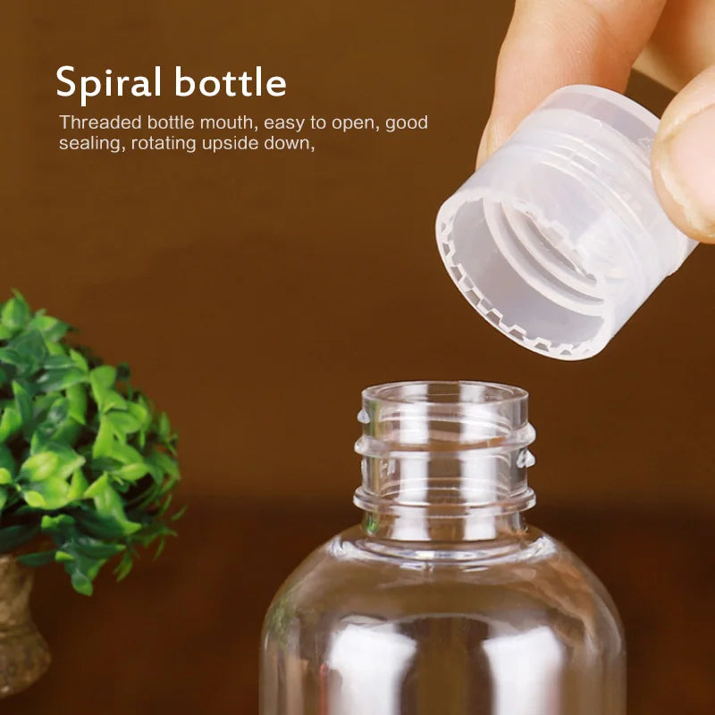 5-250ml Mini Refillable Makeup Cosmetic Face Cream Pot Bottle Plastic clear Empty Make Up Container Bottle Travel Kit Accessorie