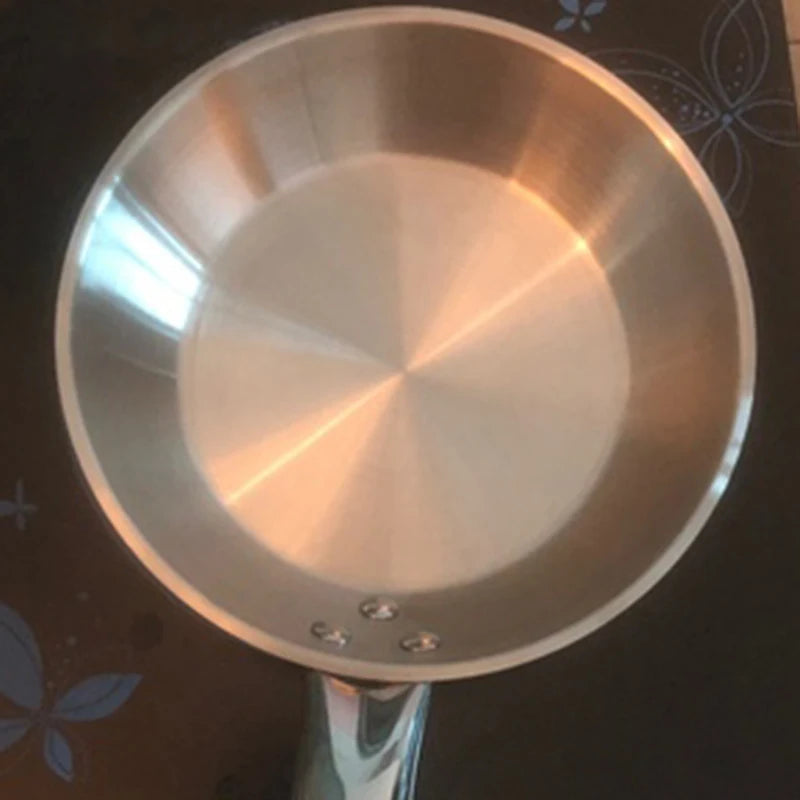 Kitchen 20cm Induction Frying Pan Stainless Steel Frypan Skillet Cookware Accessories Cooking Tools