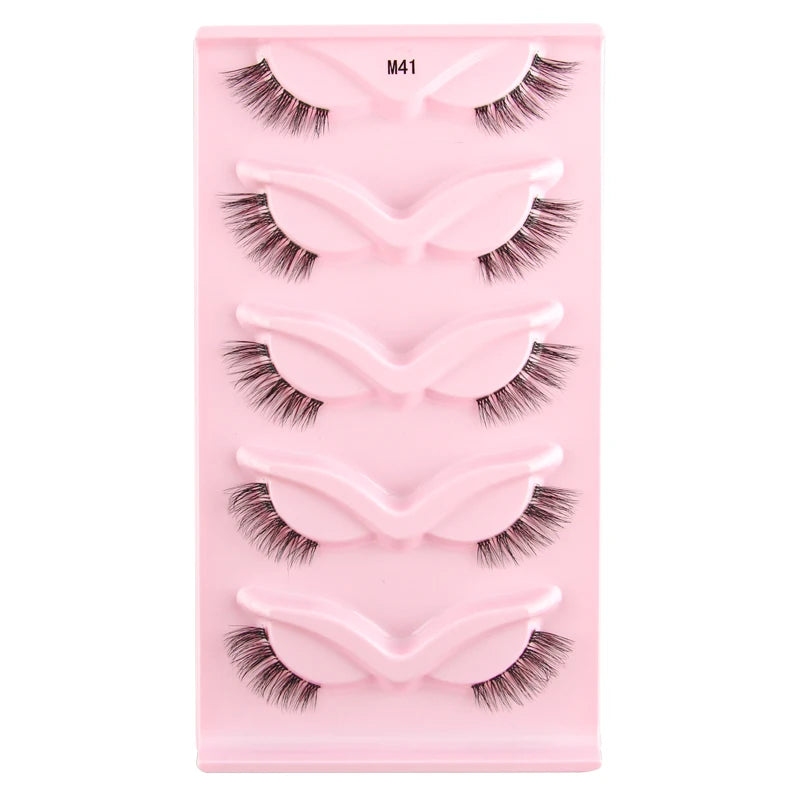 YSDO Half Eyelashes 3/5/10 Half Lashes Soft Natural Cat Eye Lashes Makeup Tool Extension Fluffy Faux Cils maquiagem Half Lashes