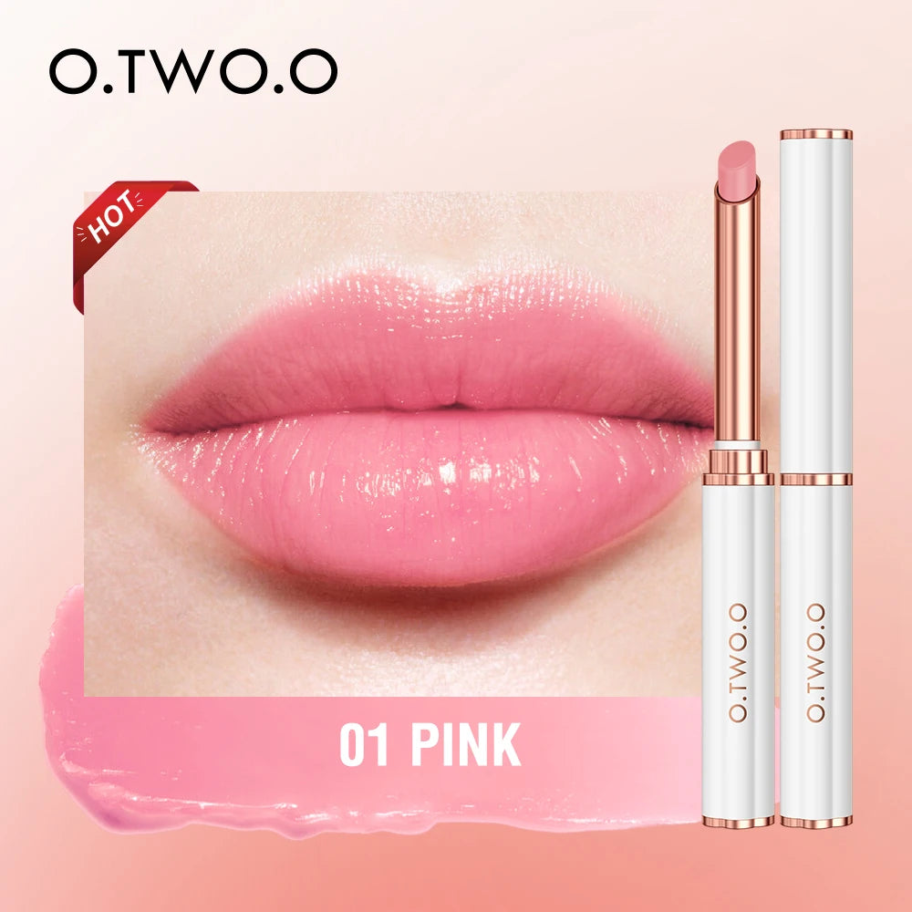 O.TWO.O Lip Balm Colors Ever-changing Lips Plumper Oil Moisturizing Long Lasting With Natural Beeswax Lip Gloss Makeup Lip Care