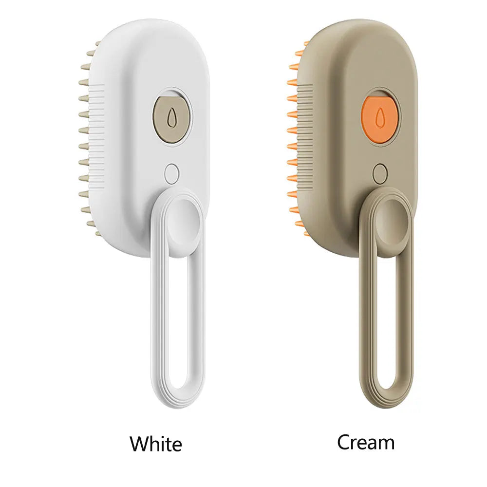 Cat Dog Pet Grooming Comb with Electric Spray Water Steam Soft Silicone Brush Kitten Pet Bath Brush Massage Pet Hair Remover