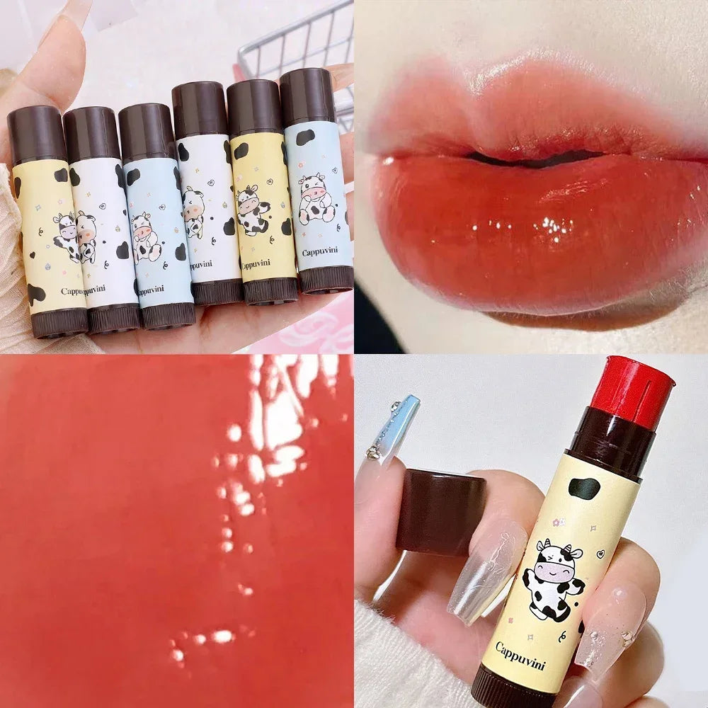 Rose Tea Lip Balm Lipstick Moisturizing Anti-dry Lip Care Cosmetics Anti-cracking Lipstick Colored Hydrating Lip Tinted Makeup