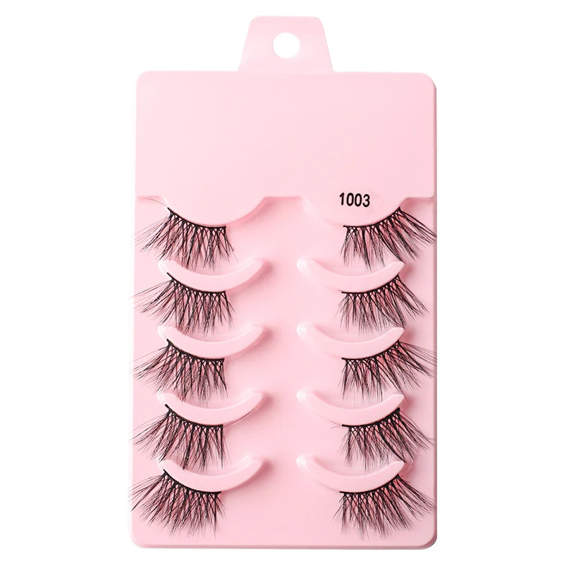 YSDO Half Eyelashes 3/5/10 Half Lashes Soft Natural Cat Eye Lashes Makeup Tool Extension Fluffy Faux Cils maquiagem Half Lashes