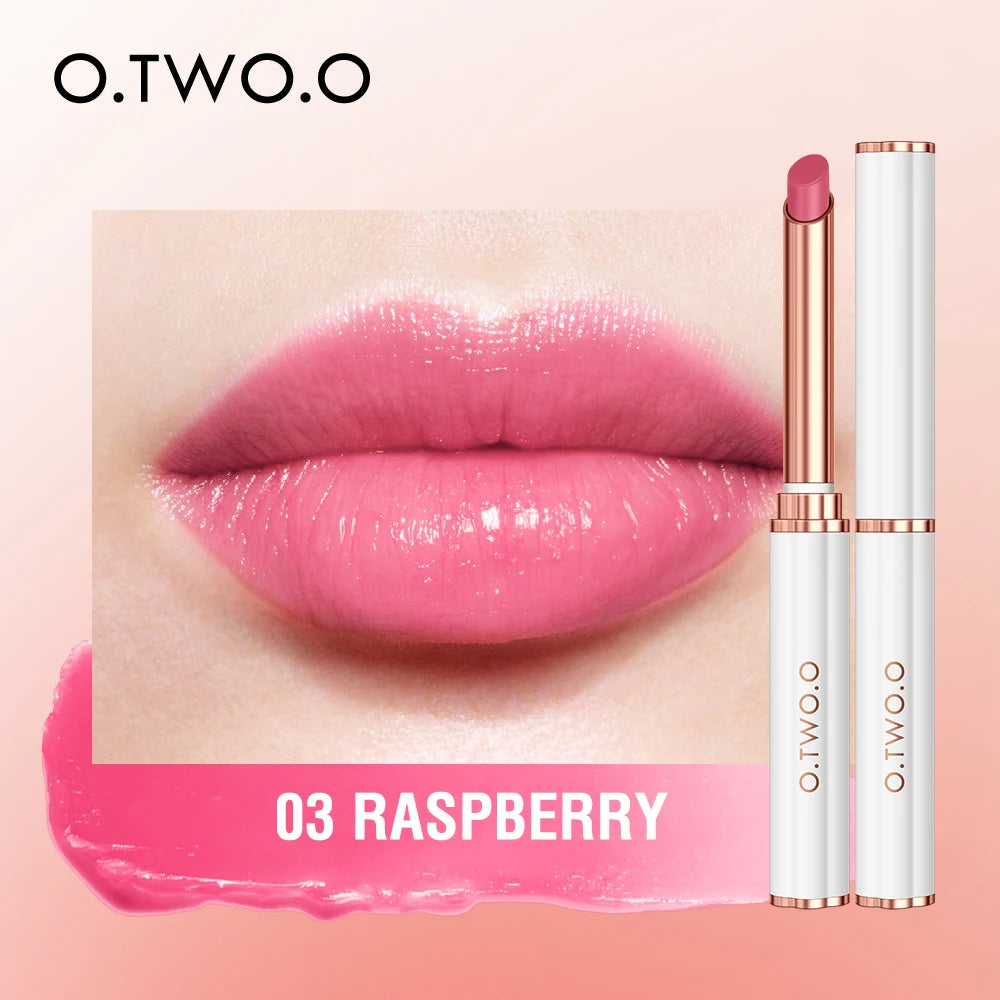 O.TWO.O Lip Balm Colors Ever-changing Lips Plumper Oil Moisturizing Long Lasting With Natural Beeswax Lip Gloss Makeup Lip Care