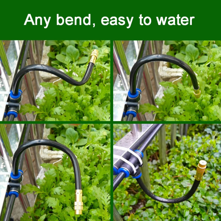 40m Kit Brass Misting Nozzles Bend Arbitrarily Atomized Sprayer Garden