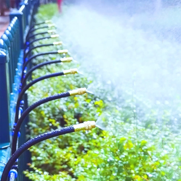 40m Kit Brass Misting Nozzles Bend Arbitrarily Atomized Sprayer Garden