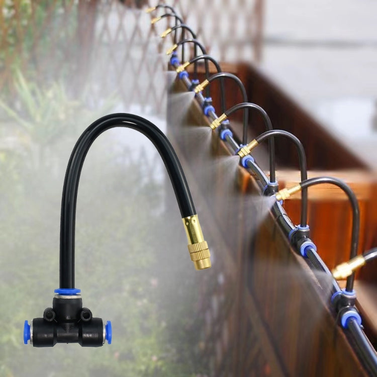 40m Kit Brass Misting Nozzles Bend Arbitrarily Atomized Sprayer Garden